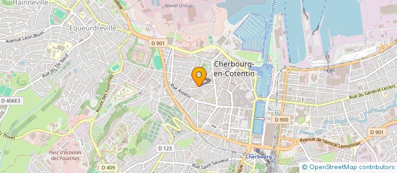 localisation de l'entreprise MADAME SYLVAINE DECLERCK  CHERBOURG-EN-COTENTIN