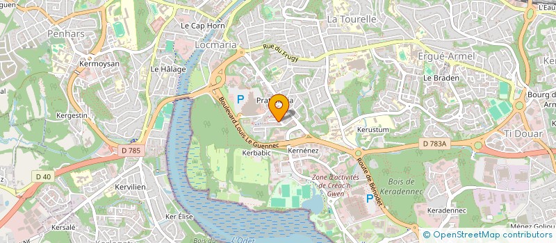 localisation de l'entreprise MADAME SYLVAINE DEDIER à QUIMPER