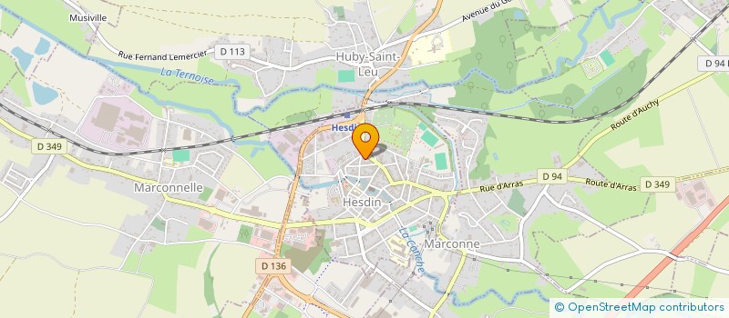 localisation de l'entreprise MADAME SYLVAINE DELCUSE  HESDIN