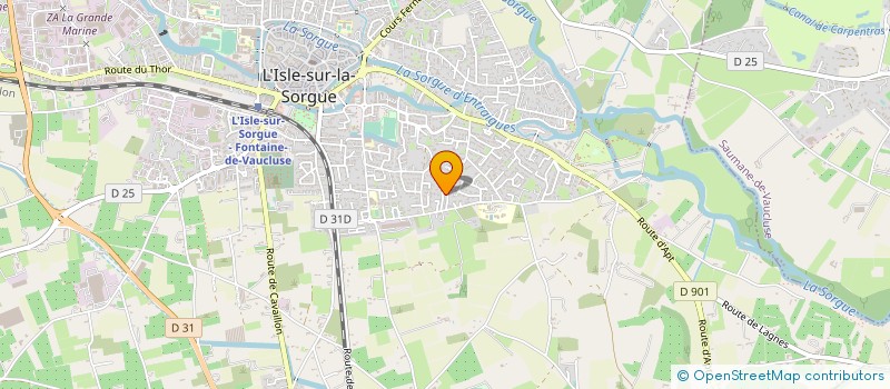 localisation de l'entreprise MADAME SYLVAINE DELECLUSE à L'ISLE-SUR-LA-SORGUE