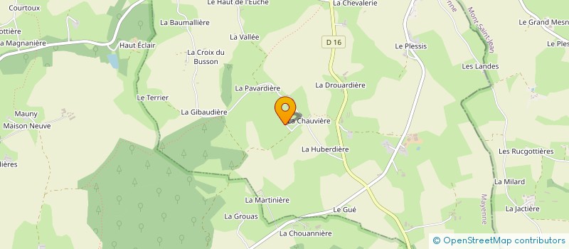 localisation de l'entreprise MADAME SYLVAINE DESHAYES  SAINT-GERMAIN-DE-COULAMER