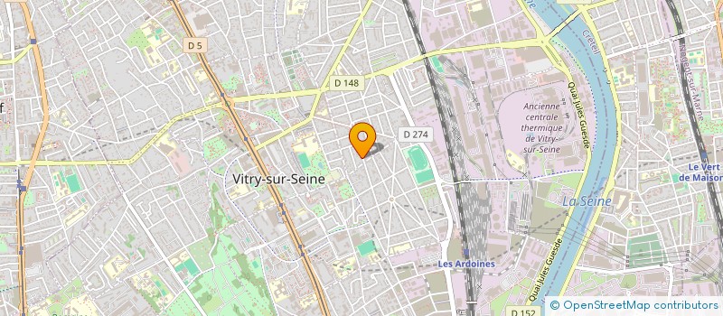 localisation de l'entreprise MADAME SYLVAINE DURIVAULT  VITRY-SUR-SEINE