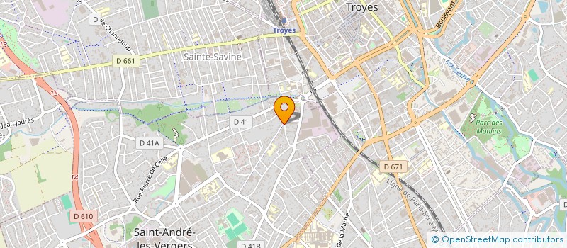 localisation de l'entreprise MADAME SYLVAINE FEVRE  SAINT-ANDRE-LES-VERGERS