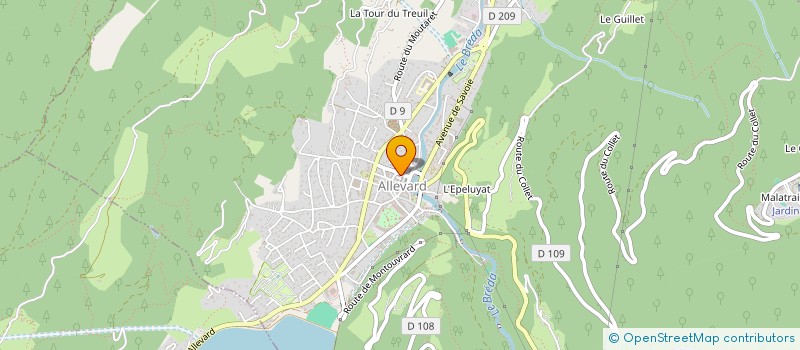 localisation de l'entreprise MADAME SYLVAINE GACHET  ALLEVARD