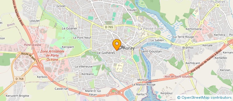 localisation de l'entreprise MADAME SYLVAINE HEBERT à AURAY