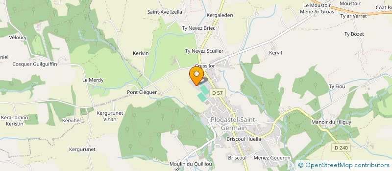 localisation de l'entreprise MADAME SYLVAINE MAIGROT  PLOUEGAT-GUERAND