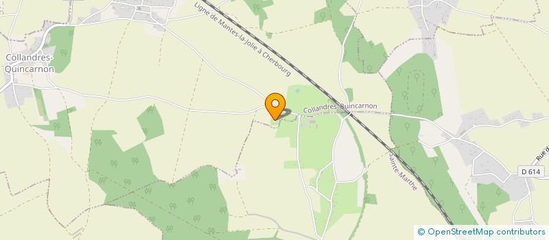 localisation de l'entreprise MADAME SYLVAINE MERCIER  COLLANDRES-QUINCARNON