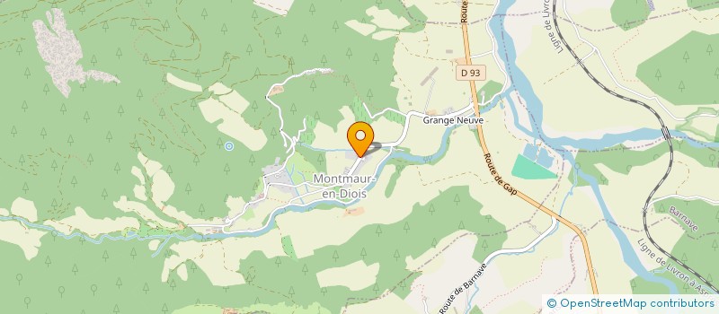 localisation de l'entreprise MADAME SYLVAINE PELTIER  MONTMAUR-EN-DIOIS