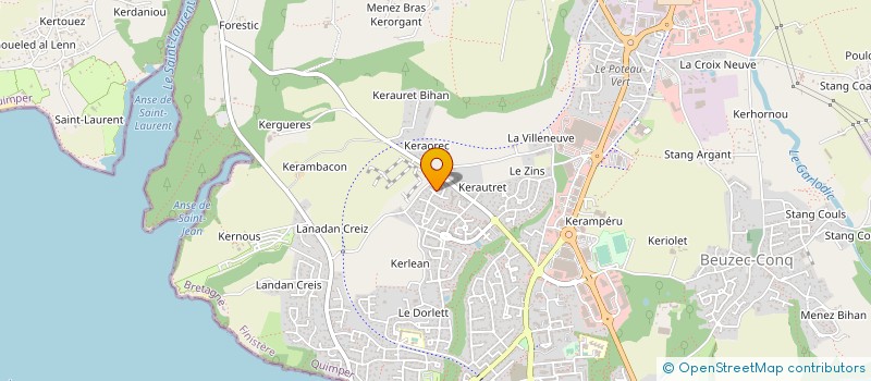 localisation de l'entreprise MADAME SYLVAINE POCHIC  CONCARNEAU