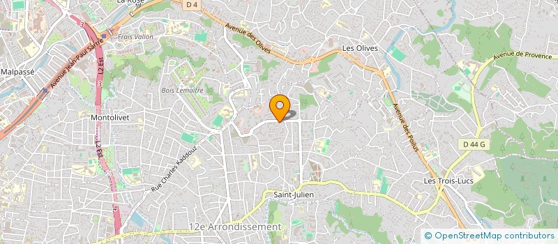 localisation de l'entreprise MADAME SYLVAINE RASTELLO  MARSEILLE