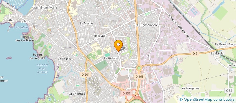 localisation de l'entreprise MADAME SYLVAINE RONDEL  SAINT-MALO