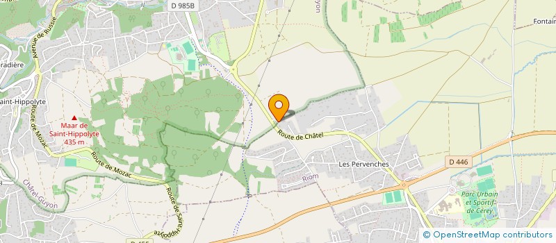 localisation de l'entreprise MADAME SYLVAINE SENES  RIOM