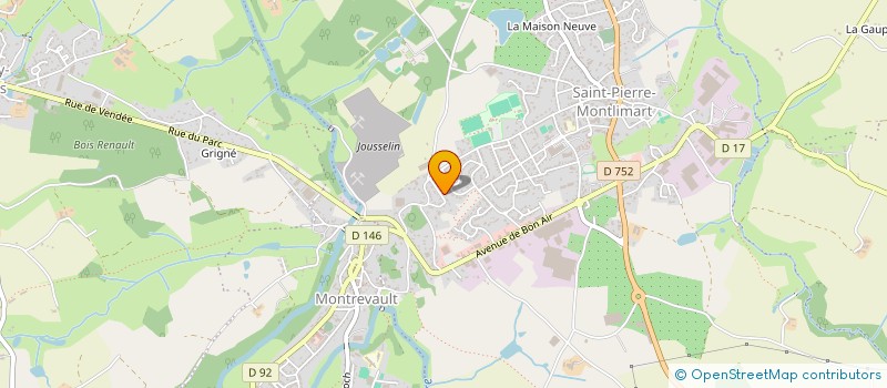 localisation de l'entreprise MADAME SYLVAINE TERRIEN à MONTREVAULT-SUR-EVRE
