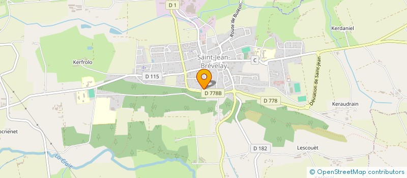 localisation de l'entreprise MADAME SYLVAINE TOGNETTI  SAINT-JEAN-BREVELAY