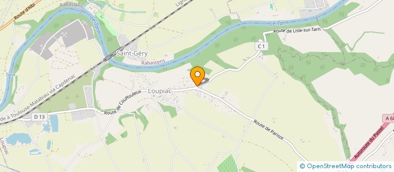 localisation de l'entreprise MADAME SYLVAINE TREGAN  LOUPIAC