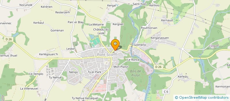 localisation de l'entreprise MADAME SYLVAINE TREMILLON  PONT-SCORFF