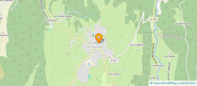 localisation de l'entreprise MADAME SYLVAINE VAN TILBEURGH à LA CHAPELLE-EN-VERCORS