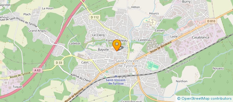 localisation de l'entreprise MADAME SYLVANA BRIZZI  SAINT-VINCENT-DE-TYROSSE