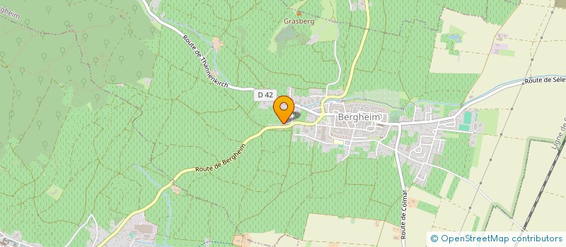 localisation de l'entreprise MADAME SYLVANA PARMENTIER  BERGHEIM