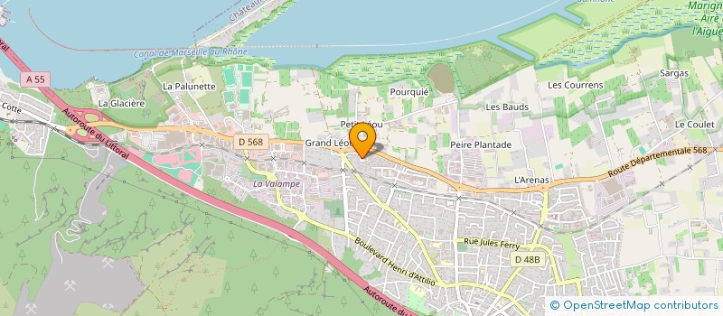 localisation de l'entreprise MADAME SYLVANA SALVY  CHATEAUNEUF-LES-MARTIGUES