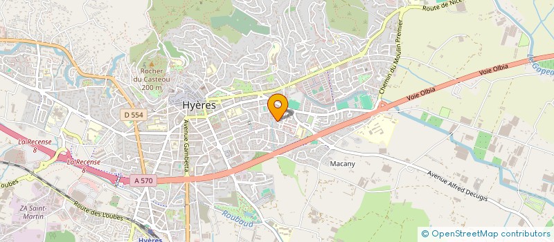 localisation de l'entreprise MADAME SYLVANA VOLANIRINA à HYERES