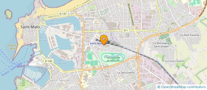 localisation de l'entreprise MADAME SYLVANA WEBER  SAINT-MALO