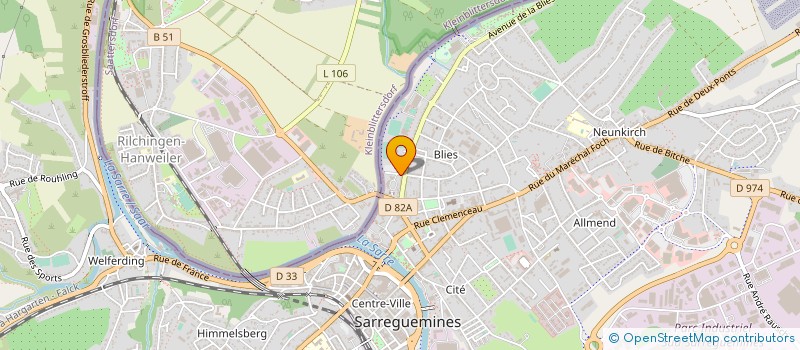 localisation de l'entreprise MADAME SYLVANE LYASSE à SARREGUEMINES