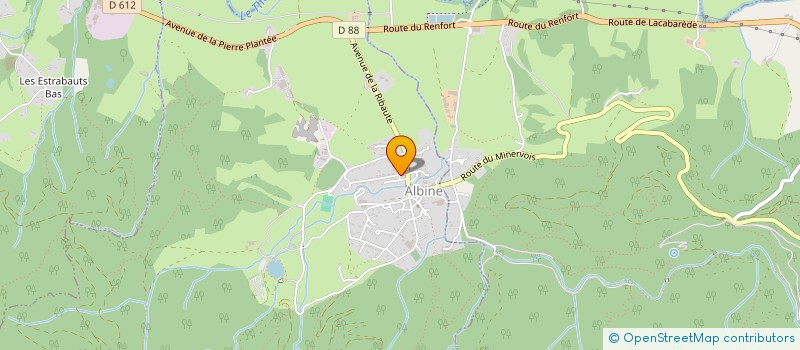 localisation de l'entreprise MADAME SYLVANIE BOUISSET  ALBINE