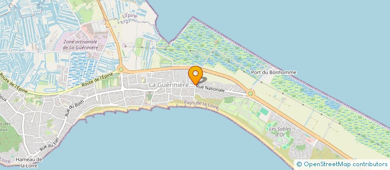 localisation de l'entreprise MADAME SYLVANIE COIFFARD à LA GUERINIERE