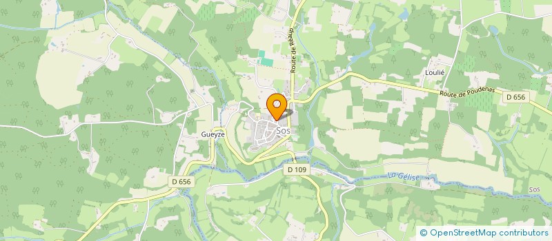 localisation de l'entreprise MADAME SYLVANIE DUPRAT  MEZIN