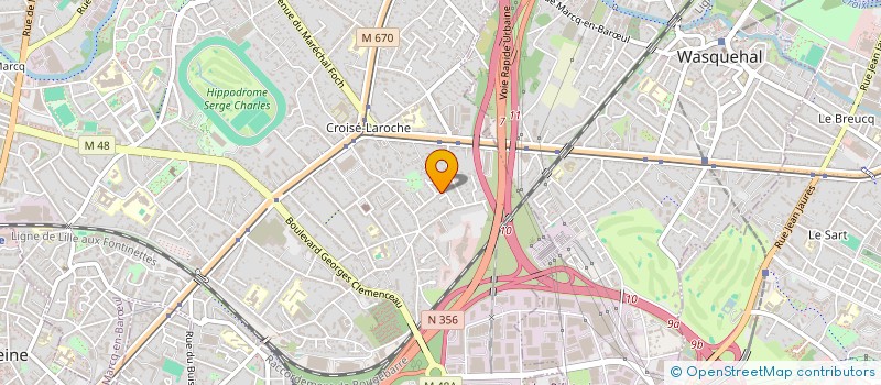 localisation de l'entreprise MADAME SYLVANIE TURQUIN à MARCQ-EN-BARŒUL