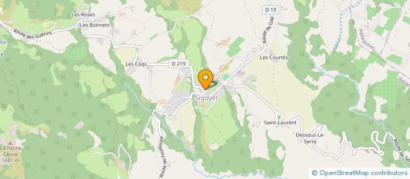 localisation de l'entreprise MADAME SYLVENE JEACOMINE  SIGOYER