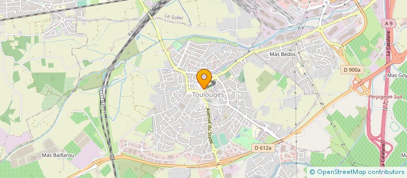 localisation de l'entreprise MADAME SYLVENE SEPCHAT  TOULOUGES