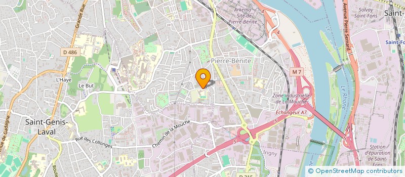 localisation de l'entreprise MADAME SYLVETTE AJORQUE  OULLINS-PIERRE-BENITE