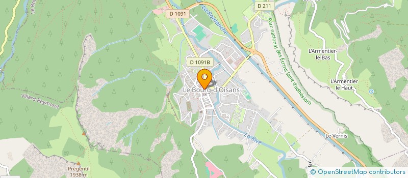 localisation de l'entreprise MADAME SYLVETTE ARNAUD à LE BOURG D'OISANS