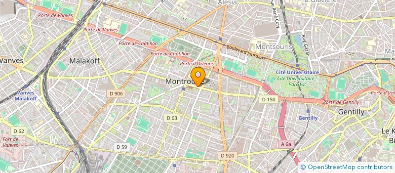 localisation de l'entreprise MADAME SYLVETTE CAILS  MONTROUGE