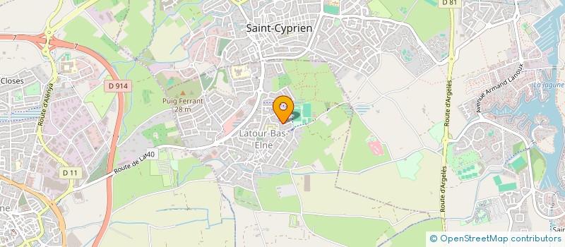 localisation de l'entreprise MADAME SYLVETTE CARANJOT  LATOUR-BAS-ELNE