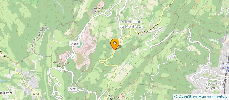 localisation de l'entreprise MADAME SYLVETTE CLEMENT  POLEYMIEUX-AU-MONT-D'OR