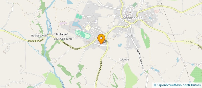 localisation de l'entreprise MADAME SYLVETTE CONCHOU  MONFLANQUIN