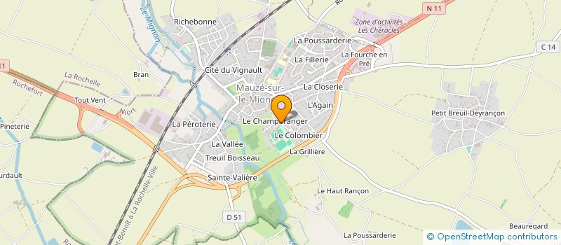 localisation de l'entreprise MADAME SYLVETTE DAVID à MAUZE-SUR-LE-MIGNON