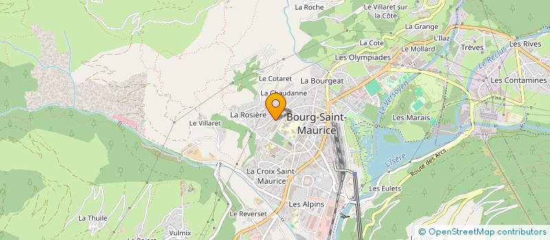 localisation de l'entreprise MADAME SYLVETTE DUCLOZ à BOURG-SAINT-MAURICE