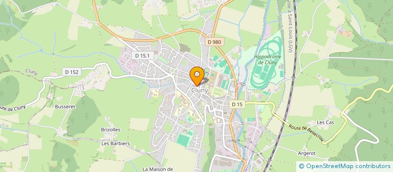 localisation de l'entreprise MADAME SYLVETTE DUPLESSIS  CLUNY