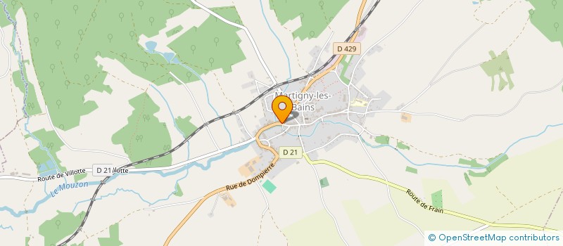 localisation de l'entreprise MADAME SYLVETTE GARAND à MARTIGNY-LES-BAINS