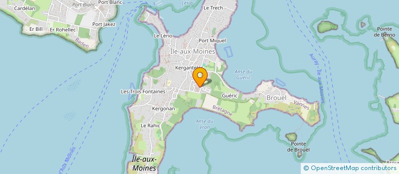 localisation de l'entreprise MADAME SYLVETTE GIROND  ILE-AUX-MOINES