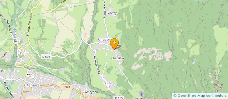 localisation de l'entreprise MADAME SYLVETTE MOREL  ARVIERE-EN-VALROMEY