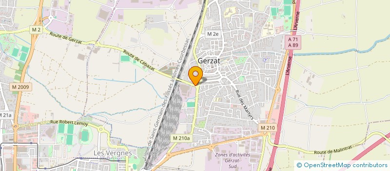 localisation de l'entreprise MADAME SYLVETTE ONDET  GERZAT