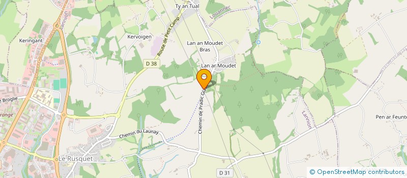 localisation de l'entreprise MADAME SYLVETTE PREVOT  LANNION