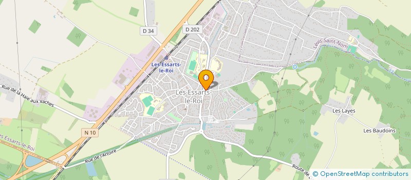 localisation de l'entreprise MADAME SYLVETTE RAVIER  LES ESSARTS-LE-ROI