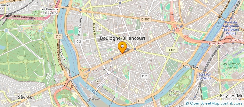 localisation de l'entreprise MADAME SYLVETTE REY GIRAUD à BOULOGNE-BILLANCOURT