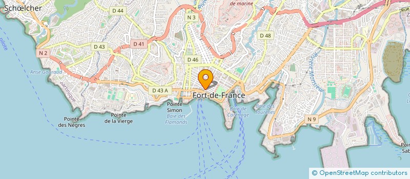 localisation de l'entreprise MADAME SYLVETTE ROMER  FORT-DE-FRANCE